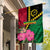 Vanuatu Flag Hibiscus Polynesian Pattern Garden Flag