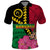 Vanuatu Flag Hibiscus Polynesian Pattern Polo Shirt