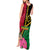 Vanuatu Flag Hibiscus Polynesian Pattern Tank Maxi Dress