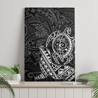 Hawaii Monk Seal and Dolphin Canvas Wall Art Polynesian Kakau Pattern Black White Color LT03 - Polynesian Pride