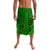 Hawaii Monk Seal and Dolphin Lavalava Polynesian Kakau Pattern Green