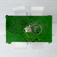 Hawaii Monk Seal and Dolphin Tablecloth Polynesian Kakau Pattern Green LT03 Green - Polynesian Pride
