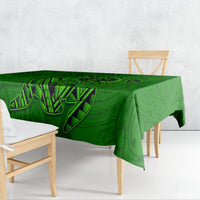 Hawaii Monk Seal and Dolphin Tablecloth Polynesian Kakau Pattern Green LT03 - Polynesian Pride
