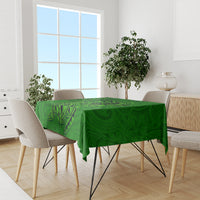 Hawaii Monk Seal and Dolphin Tablecloth Polynesian Kakau Pattern Green LT03 - Polynesian Pride