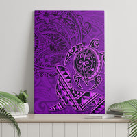 Hawaii Monk Seal and Dolphin Canvas Wall Art Polynesian Kakau Pattern Purple LT03 - Polynesian Pride
