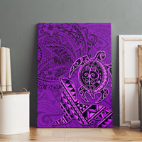 Hawaii Monk Seal and Dolphin Canvas Wall Art Polynesian Kakau Pattern Purple LT03 - Polynesian Pride