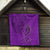 Hawaii Monk Seal and Dolphin Quilt Polynesian Kakau Pattern Purple