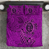 Hawaii Monk Seal and Dolphin Bedding Set Polynesian Kakau Pattern Pink LT03 Pink - Polynesian Pride