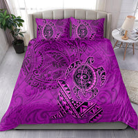 Hawaii Monk Seal and Dolphin Bedding Set Polynesian Kakau Pattern Pink LT03 - Polynesian Pride