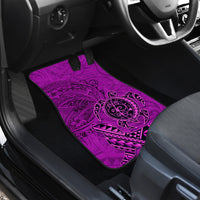 Hawaii Monk Seal and Dolphin Car Mats Polynesian Kakau Pattern Pink LT03 - Polynesian Pride