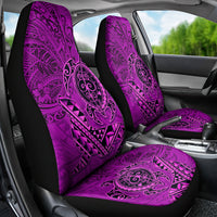 Hawaii Monk Seal and Dolphin Car Seat Cover Polynesian Kakau Pattern Pink LT03 - Polynesian Pride