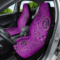 Hawaii Monk Seal and Dolphin Car Seat Cover Polynesian Kakau Pattern Pink LT03 - Polynesian Pride