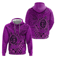Hawaii Monk Seal and Dolphin Hoodie Polynesian Kakau Pattern Pink LT03 - Polynesian Pride