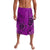 Hawaii Monk Seal and Dolphin Lavalava Polynesian Kakau Pattern Pink