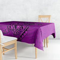 Hawaii Monk Seal and Dolphin Tablecloth Polynesian Kakau Pattern Pink LT03 - Polynesian Pride