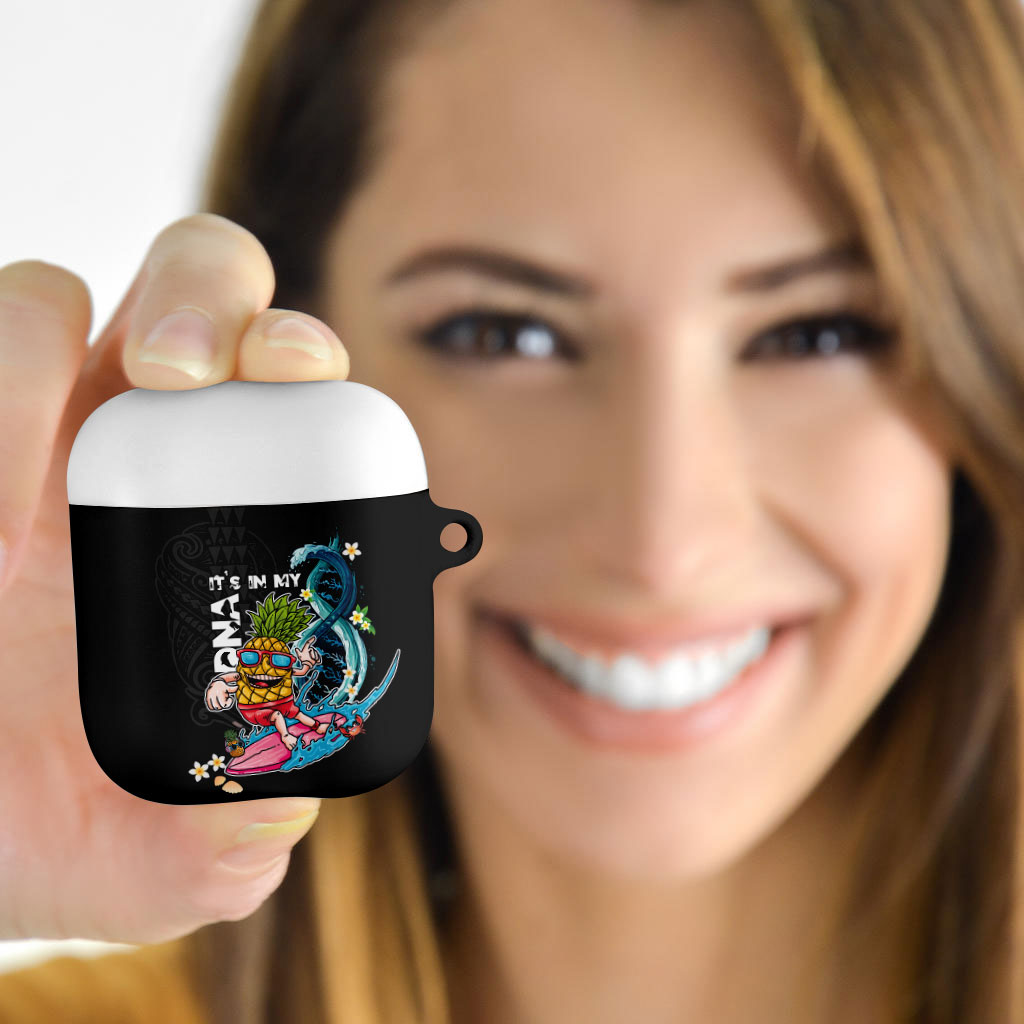 Hawaii Pineapple Surfing AirPods Case It's in My DNA - Kakau and Polynesian Pattern LT03 - Polynesian Pride