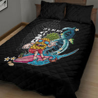 Hawaii Pineapple Surfing Quilt Bed Set It's in My DNA - Kakau and Polynesian Pattern LT03 - Polynesian Pride