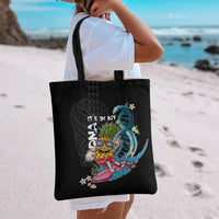 Hawaii Pineapple Surfing Tote Bag It's in My DNA - Kakau and Polynesian Pattern LT03 - Polynesian Pride