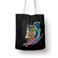 Hawaii Pineapple Surfing Tote Bag It's in My DNA - Kakau and Polynesian Pattern LT03 - Polynesian Pride
