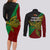 Papua New Guinea East New Britain Province Couples Matching Long Sleeve Bodycon Dress and Long Sleeve Button Shirts PNG Birds Of Paradise Polynesian Arty Style LT03 - Polynesian Pride