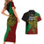 Papua New Guinea East New Britain Province Couples Matching Short Sleeve Bodycon Dress and Hawaiian Shirt PNG Birds Of Paradise Polynesian Arty Style LT03 - Polynesian Pride