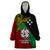 Papua New Guinea East New Britain Province Wearable Blanket Hoodie PNG Birds Of Paradise Polynesian Arty Style LT03 One Size Green - Polynesian Pride