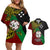 Custom Papua New Guinea East New Britain Province Couples Matching Off Shoulder Short Dress and Hawaiian Shirt PNG Birds Of Paradise Polynesian Arty Style LT03 Green - Polynesian Pride