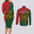 Custom Papua New Guinea East Sepik Province Couples Matching Long Sleeve Bodycon Dress and Long Sleeve Button Shirts PNG Birds Of Paradise Polynesian Arty Style LT03 - Polynesian Pride