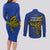 Papua New Guinea Gulf Province Couples Matching Long Sleeve Bodycon Dress and Long Sleeve Button Shirts PNG Birds Of Paradise Polynesian Arty Style LT03 - Polynesian Pride