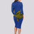 Papua New Guinea Gulf Province Long Sleeve Bodycon Dress PNG Birds Of Paradise Polynesian Arty Style LT03 - Polynesian Pride