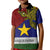 Custom Papua New Guinea Milne Bay Province Kid Polo Shirt PNG Birds Of Paradise Polynesian Arty Style LT03 Kid Blue - Polynesian Pride