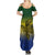 Papua New Guinea Morobe Province Summer Maxi Dress PNG Birds Of Paradise Polynesian Arty Style LT03 - Polynesian Pride