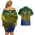 Custom Papua New Guinea Morobe Province Couples Matching Off Shoulder Short Dress and Hawaiian Shirt PNG Birds Of Paradise Polynesian Arty Style LT03 - Polynesian Pride