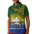 Custom Papua New Guinea Morobe Province Kid Polo Shirt PNG Birds Of Paradise Polynesian Arty Style LT03 Kid Yellow - Polynesian Pride