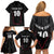 Custom New Zealand Rugby Family Matching Off Shoulder Short Dress and Hawaiian Shirt Maori All Black Championship 2024 and Silver Fern