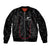 Custom New Zealand Rugby Sleeve Zip Bomber Jacket Maori All Black Championship 2024 and Silver Fern