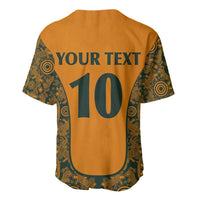 Custom Australia Rugby Championship 2024 Baseball Jersey Aboriginal Art Tattoo Pattern LT03 - Polynesian Pride