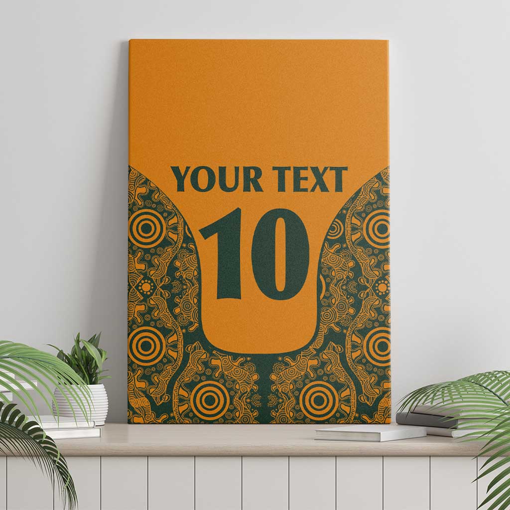 Custom Australia Rugby Championship 2024 Canvas Wall Art Aboriginal Art Tattoo Pattern LT03 - Polynesian Pride