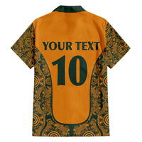 Custom Australia Rugby Championship 2024 Hawaiian Shirt Aboriginal Art Tattoo Pattern LT03 - Polynesian Pride