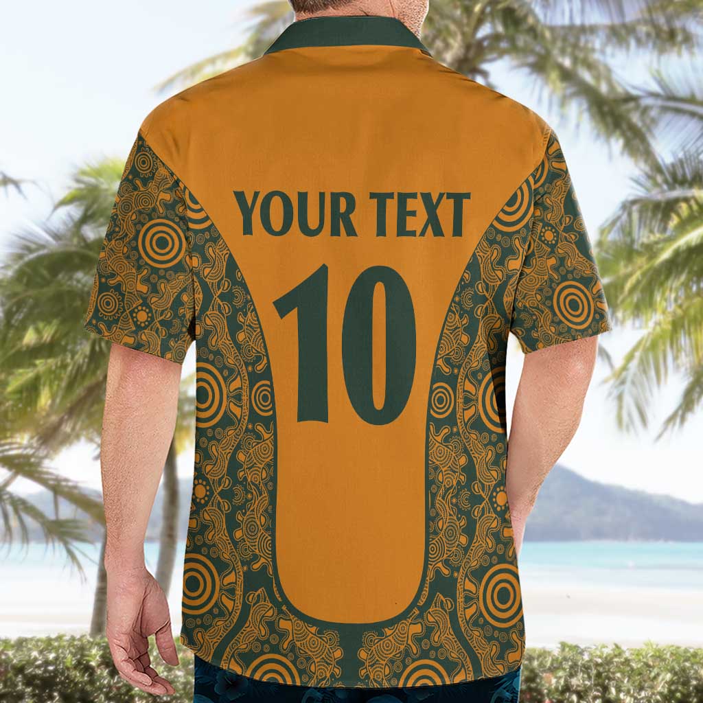 Custom Australia Rugby Championship 2024 Hawaiian Shirt Aboriginal Art Tattoo Pattern LT03 - Polynesian Pride