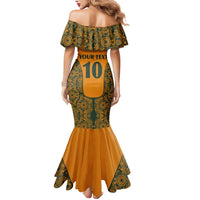 Custom Australia Rugby Championship 2024 Mermaid Dress Aboriginal Art Tattoo Pattern LT03 - Polynesian Pride