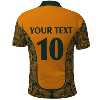 Custom Australia Rugby Championship 2024 Polo Shirt Aboriginal Art Tattoo Pattern LT03 - Polynesian Pride