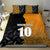 Custom New Zealand and Australia Rugby Championship 2024 Bedding Set Maori Warrior and Kangaroo Mascot with Fern Aboriginal