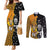 Custom New Zealand and Australia Rugby Championship 2024 Couples Matching Mermaid Dress and Long Sleeve Button Shirt Maori Warrior and Kangaroo Mascot with Fern Aboriginal