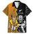 Custom New Zealand and Australia Rugby Championship 2024 Family Matching Long Sleeve Bodycon Dress and Hawaiian Shirt Maori Warrior and Kangaroo Mascot with Fern Aboriginal