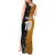 Custom New Zealand and Australia Rugby Championship 2024 Tank Maxi Dress Maori Warrior and Kangaroo Mascot with Fern Aboriginal