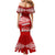 Tonga Rugby Family Matching Mermaid Dress and Hawaiian Shirt Sipi Tau Dance Ngatu Pattern LT03 - Polynesian Pride