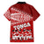 Tonga Rugby Family Matching Short Sleeve Bodycon Dress and Hawaiian Shirt Sipi Tau Dance Ngatu Pattern LT03 - Polynesian Pride