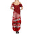 Tonga Rugby Family Matching Summer Maxi Dress and Hawaiian Shirt Sipi Tau Dance Ngatu Pattern LT03 - Polynesian Pride