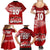 Personalised Tonga Rugby Family Matching Summer Maxi Dress and Hawaiian Shirt Sipi Tau Dance Ngatu Pattern LT03 - Polynesian Pride